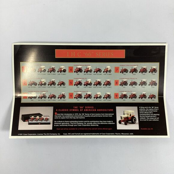 Ertl IHC 66 Series Tractor Set 1991 1/64 Scale - Picture 12 of 15